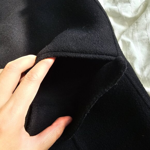 Maje Galami Double-faced Wool Coat - 2019 - Black - Sz 36 - Picture 8 of 16